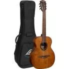 LAG - GUITARE ACOUSTIQUE BLUEWAVE 1 NYLON TRAVEL ELECTRO BROWN