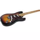 EKO - GUITARE ELECTRIQUE ST 401 TYPE STRAT SUNBURST - TOUCHE ERABLE