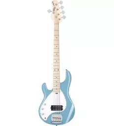 STERLING BY MUSIC MAN - STINGRAY 5 RAY5 LEFT-HANDED CHOPPER BLUE