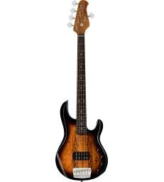 STERLING BY MUSIC MAN - STINGRAY 5 RAY35 SPALTED MAPLE 3 TONS SUNBURST