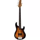 STERLING BY MUSIC MAN - STINGRAY 5 RAY35 SPALTED MAPLE 3 TONS SUNBURST