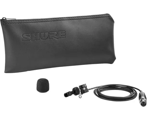 SHURE - MICRO CRAVATE NOIR CARDIOIDE TQG SHURE - MICRO CRAVATE NOIR CARDIOIDE TQG