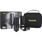 SHURE - MICRO SM4 AVEC SUSPENSION, ANTI-POP ET MALLETTE