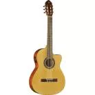 EKO - GUITARE CLASSIQUE 4/4 CUTAWAY ELECTRO NATURAL - TABLE EN CEDRE