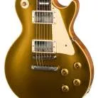 GIBSON - 1957 LES PAUL GOLDTOP REISSUE VOS LEFT-HANDED DOUBLE GOLD