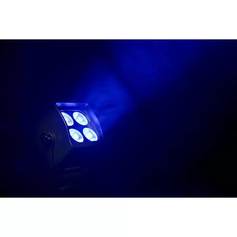 Algam Lighting - Par Sur Batterie 4 Led 12w Rgbwa+uv, Ip65 Par