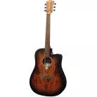 LAG - DREADNOUGHT CUTAWAY ELECTRO BLACK AND BROWN