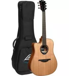 LAG - ACOUSTIQUE BLUEWAVE 2 DREADNOUGHT PAN COUPE ELECTRO GAUCHER