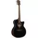 LAG - T118 AUDITORIUM BEVEL CUTAWAY ELECTRO BLACK