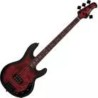 STERLING BY MUSIC MAN - RAY34 PB DARK SCARLET BURST SATIN