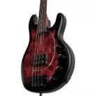 STERLING BY MUSIC MAN - RAY34 PB DARK SCARLET BURST SATIN
