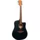 LAG - T70DCE-BLS DREADNOUGHT BLACK SATIN CUTAWAY ELECTRO