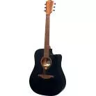 LAG - DREADNOUGHT BLACK SATIN CUTAWAY ELECTRO