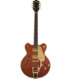 GRETSCH - ELECTROMATIC™ LTD FLAME OKOUME BROADKASTER® DOUBLE-CUT WITH BIGSBY®