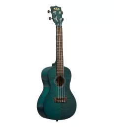 KALA - KA-CEMB_W/UB-C EXOTIC MAHOGANY CONCERT - TRANSPARENT BLUE LIVRE AVEC HOUSSE