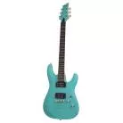 SCHECTER - 428 C-6 DELUXE - SATIN AQUA