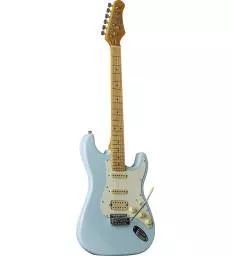 EKO - ST 351 - TYPE STRAT VINTAGE HSS - TOUCHE ERABLE - DAPHNE BLUE