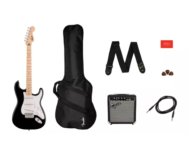 SQUIER - SQUIER SONIC STRATOCASTER PACK BLACK