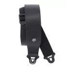 D'ADDARIO - SANGLE EN CUIR  COMFORT AUTO LOCK POUR GUITARE, NOIR