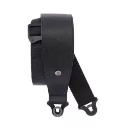 D'ADDARIO - SANGLE EN CUIR  COMFORT AUTO LOCK POUR GUITARE, NOIR