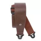 D'ADDARIO - SANGLE EN CUIR  COMFORT AUTO LOCK POUR GUITARE, MARRON