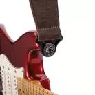 D'ADDARIO - SANGLE EN CUIR  COMFORT AUTO LOCK POUR GUITARE, MARRON