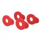 D'ADDARIO - ANNEAUX DE BLOCAGE DE SANGLE D’ADDARIO FLEX LOCK, PAQUET DE 4