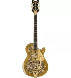 GRETSCH - G6134TG LIMITED EDITION PAISLEY PENGUIN™ WITH STRING-THRU BIGSBY®, EBONY FINGERBOARD, GOLD PAISLEY