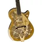 GRETSCH - G6134TG LIMITED EDITION PAISLEY PENGUIN™ WITH STRING-THRU BIGSBY®, EBONY FINGERBOARD, GOLD PAISLEY
