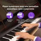 YAMAHA P-145BTB PIANO NUMERIQUE COMPACT BLUETOOTH