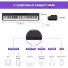 YAMAHA P-145BTB PIANO NUMERIQUE COMPACT BLUETOOTH