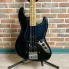 FENDER - JAZZ BASS 1977 BLACK MN + ETUI MARRON + CHEVALET BADASS II