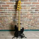 FENDER - JAZZ BASS 1977 BLACK MN + ETUI MARRON + CHEVALET BADASS II