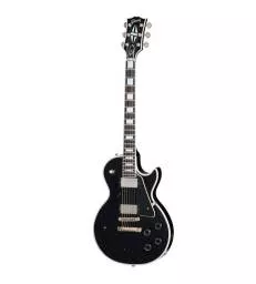 GIBSON - CUSTOM LES PAUL CUSTOM, HEAVY AGED, EBONY