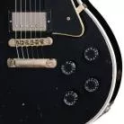 GIBSON - CUSTOM LES PAUL CUSTOM, HEAVY AGED, EBONY