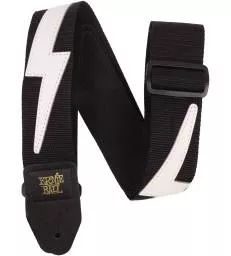 ERNIE BALL - SANGLE PREMIUM WHITE LIGHTNING