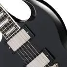 EPIPHONE - SG PROPHECY LEFT-HANDED INCL. PREMIUM GIG BAG AGED JET BLACK METALLIC