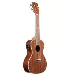 KALA - KA-CGE_W/UB-C GLOSS MAHOGANY CONCERT ELECTRO-ACOUSTIQUE LIVRE AVEC HOUSSE