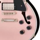 GIBSON - CUSTOM LES PAUL CUSTOM WITH F-HOLES, LIGHT AGED, CHAMPAGNE SPARKLE