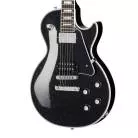 GIBSON - CUSTOM LES PAUL CUSTOM, ANDROMEDA BLACK, CHROME HARDWARE