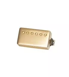 GIBSON - CUSTOMBUCKER MATCHED SET, DOUBLE BLACK, TRUE HISTORIC GOLD COVERS, 2-CONDUCTOR, UNPOTTED, 8K, ALNICO 3