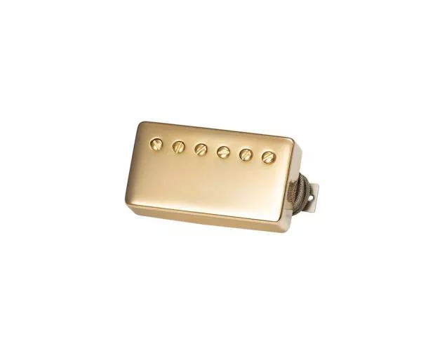 GIBSON - CUSTOMBUCKER MATCHED SET, DOUBLE BLACK, TRUE HISTORIC GOLD COVERS, 2-CONDUCTOR, UNPOTTED, 8K, ALNICO 3 GIBSON - CUSTOMBUCKER MATCHED SET, DOUBLE BLACK, TRUE HISTORIC GOLD COVERS, 2-CONDUCTOR, UNPOTTED, 8K, ALNICO 3