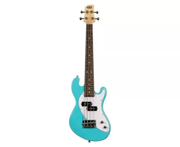 KALA - UBASS-SB-BL-FS SOLID BODY U-BASS 4 CORDES LIVRE AVEC HOUSSE - SURF BLUE KALA - UBASS-SB-BL-FS SOLID BODY U-BASS 4 CORDES LIVRE AVEC HOUSSE - SURF BLUE