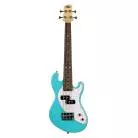 KALA - UBASS-SB-BL-FS SOLID BODY U-BASS 4 CORDES LIVRE AVEC HOUSSE - SURF BLUE