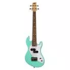 KALA - UBASS-SB-GN-FS SOLID BODY U-BASS 4 CORDES LIVRE AVEC HOUSSE - SURF GREEN