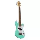 KALA - UBASS-SB-GN-FS SOLID BODY U-BASS 4 CORDES LIVRE AVEC HOUSSE - SURF GREEN
