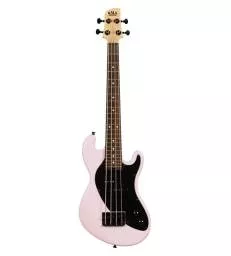 KALA - UBASS-SB-LP-FS SOLID BODY U-BASS 4 CORDES LIVRE AVEC HOUSSE - LIGHT PINK