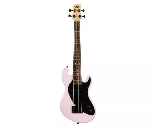 KALA - UBASS-SB-LP-FS SOLID BODY U-BASS 4 CORDES LIVRE AVEC HOUSSE - LIGHT PINK KALA - UBASS-SB-LP-FS SOLID BODY U-BASS 4 CORDES LIVRE AVEC HOUSSE - LIGHT PINK