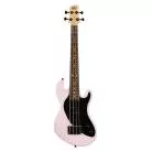 KALA - UBASS-SB-LP-FS SOLID BODY U-BASS 4 CORDES LIVRE AVEC HOUSSE - LIGHT PINK