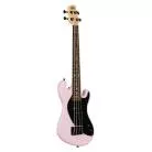 KALA - UBASS-SB-LP-FS SOLID BODY U-BASS 4 CORDES LIVRE AVEC HOUSSE - LIGHT PINK